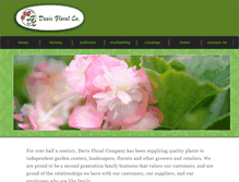Tablet Screenshot of davis-floral.com